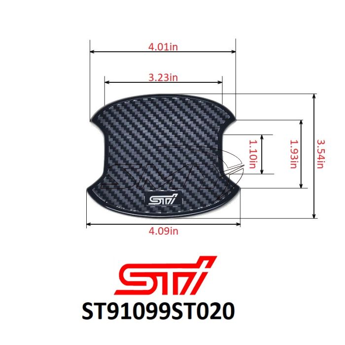 ST91099ST020 JDM STI Door Handle Protective Film Kit Subaru 2008
