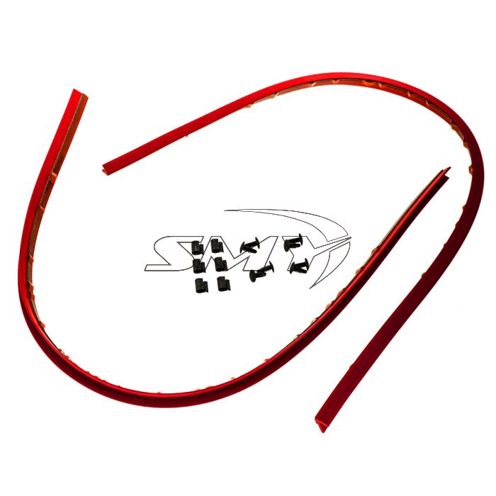 ST96020ST090 JDM Subaru STI Front Skirt Lip Kit Cherry Red