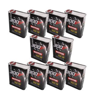 MOTUL 300V Competition Series 5W40 Synthetic-Ester Racing Oil 2 Liter - CASE