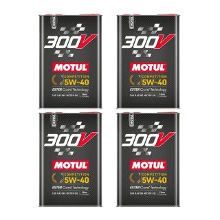 MOTUL 300V Competition Series 5W40 Synthetic-Ester Racing Oil 5 Liter - CASE