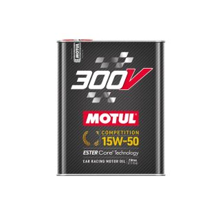 MOTUL 300V Competition Series 15W50 Synthetic-Ester Racing Oil 2 Liter