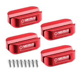 VERUS Pinch Weld Jack Pucks - 4 Pack Red Subaru 2022-2025 WRX