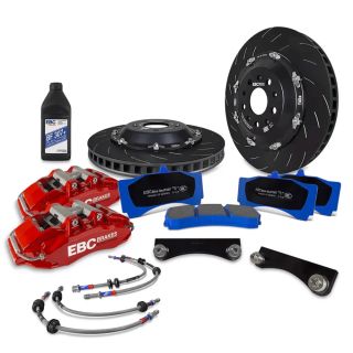 EBC Apollo 6 Piston Front Big Brake Kit Red Subaru 2002-2014 WRX / 2004-2021 STI