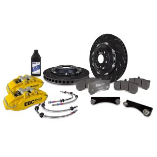 EBC Apollo 6 Piston Front Big Brake Kit Yellow Subaru 2002-2014 WRX / 2004-2021 STI