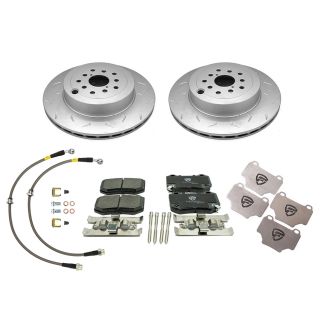 FactionFab Full Brake Kit Combo Rear Subaru 2018-2021 STI / 2022-2026 WRX (BREMBO ONLY)