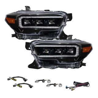 Form Lighting Sequential LED Black Projector Headlights Toyota 2016-2023 Tacoma