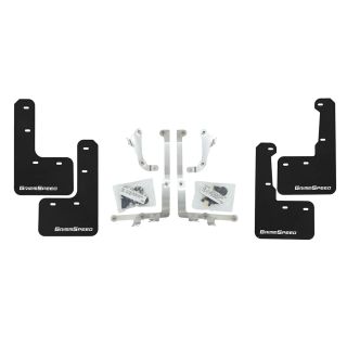 GrimmSpeed Mudflaps Kit White Subaru 2015-2021 WRX / STI
