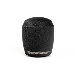 GrimmSpeed Weighted Stubby Wrinkle Black Shift Knob 6-Speed Subaru 2004-2021 STI / 2015-2026 WRX