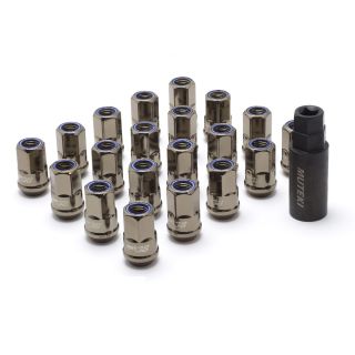 Muteki Hyper Race Open Ended Titanium Chrome w/ Blue Ring