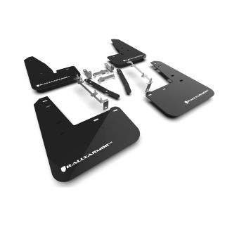 Rallyarmor Mud Flaps Black w/ White Logos Toyota 2023-2025 GR Corolla