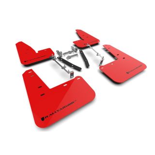 Rallyarmor Mud Flaps Red w/ Black Logos Toyota 2023-2025 GR Corolla