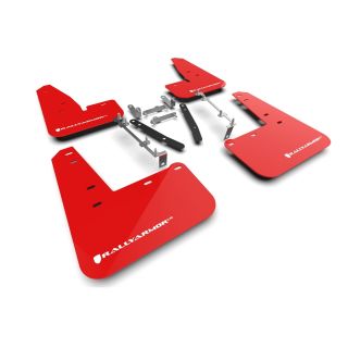 Rallyarmor Mud Flaps Red w/ White Logos Toyota 2023-2025 GR Corolla
