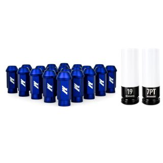 Mishimoto Aluminum Lug Nut Set w/ Locks m12 x 1.25 Blue