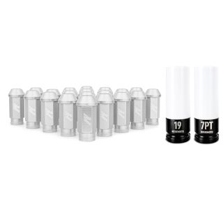 Mishimoto Aluminum Lug Nut Set w/ Locks m12 x 1.25 Silver