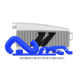 Mishimoto Top Mount Intercooler Silver / Blue Hoses Subaru 2002-2007 WRX / STI