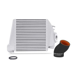 Mishimoto Top Mount Intercooler Silver w/ Black Hose Subaru 2008-2014 WRX