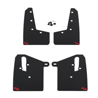 ROKBLOKZ Rally Mud Flaps Black w/ Red Logo Subaru 2015-2021 WRX / STI