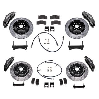 Rotora Big Brake Kit 6/4 Piston Calipers w/ Slotted Rotors Subaru 2022-2025 WRX