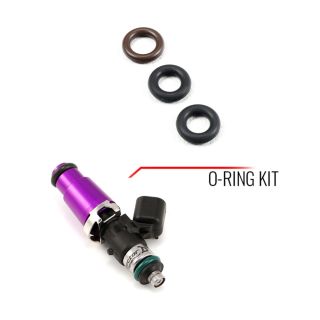 Injector Dynamics O-Ring / Seal Service Kit for Fuel Injector w/ 14 mm Top & Bottom Adapter