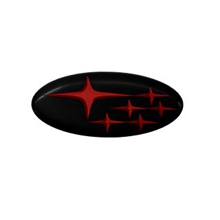 Steering Wheel Gel Emblem Red Stars Subaru 2002-2025 WRX / STI