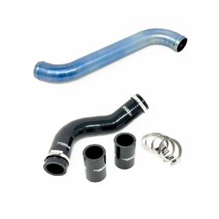 Torque Solution Titanium Blue Hard Radiator Pipe Kit Subaru 2022-2025 WRX