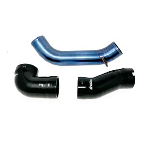Torque Solution Burnt Blue Titanium Intake Pipe Kit Subaru 2022-2025 WRX