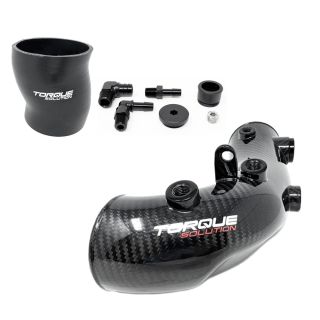 Torque Solution Carbon Fiber HD Turbo Inlet OEM / 84mm Subaru 2002-2007 WRX / 2004-2021 STI