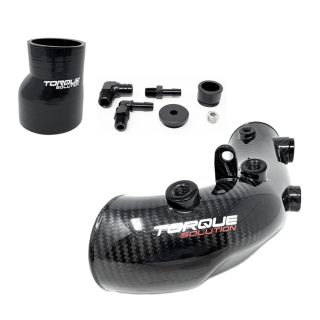 Torque Solution Carbon Fiber HD Turbo Inlet OEM / 2.4" Subaru 2002-2007 WRX / 2004-2021 STI
