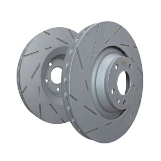 EBC Ultimax Slotted Vented Rear Rotors Pair Subaru 2022-2025 WRX w/ Handbrake