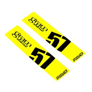 Gram Lights 57DR / 57CR Spoke Sticker Luminous Yellow