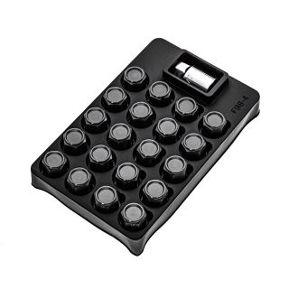 KICS Leggdura Racing Lug Nuts + Locks Gunmetal 12x1.25